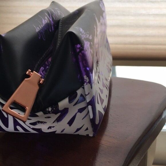 Colourpop x Shayla Makeup Bag Limited Edition purple zip mini tote cosmetic Case - Picture 6 of 12